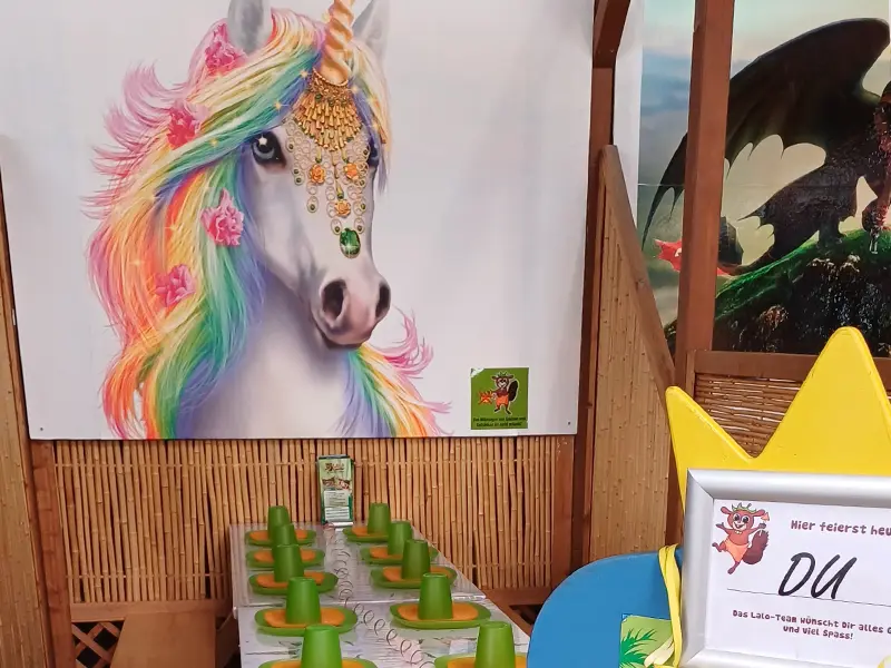 Geburtstags-Häuschen – Einhorn