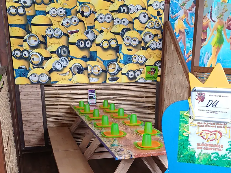 Geburtstags-Häuschen – Minions