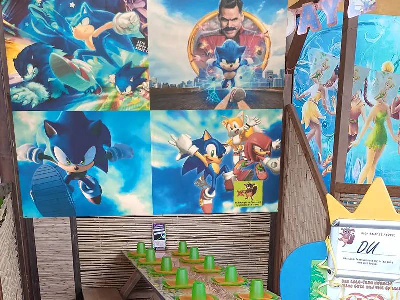 Geburtstags-Häuschen – Sonic