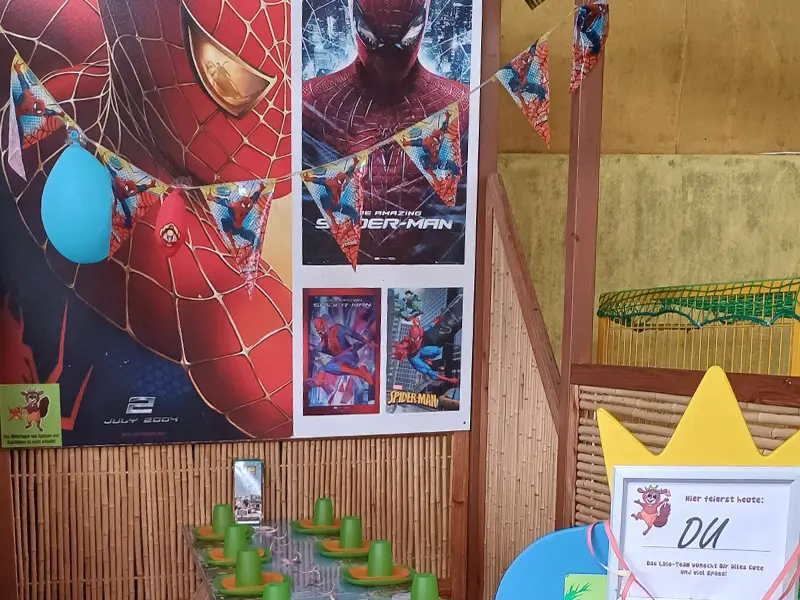 Geburtstags-Häuschen – Spiderman
