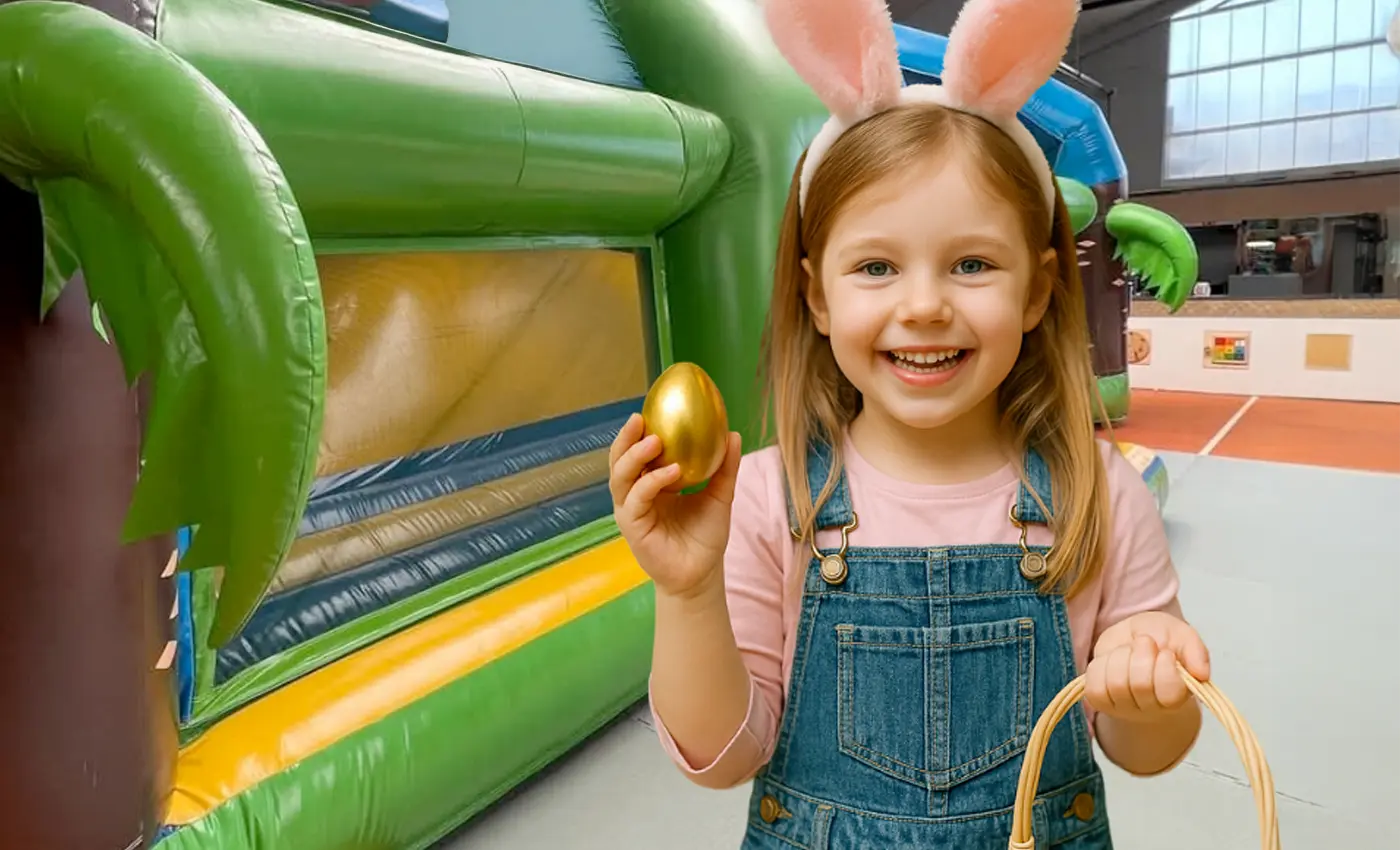 Ostereier Suche im Frühling